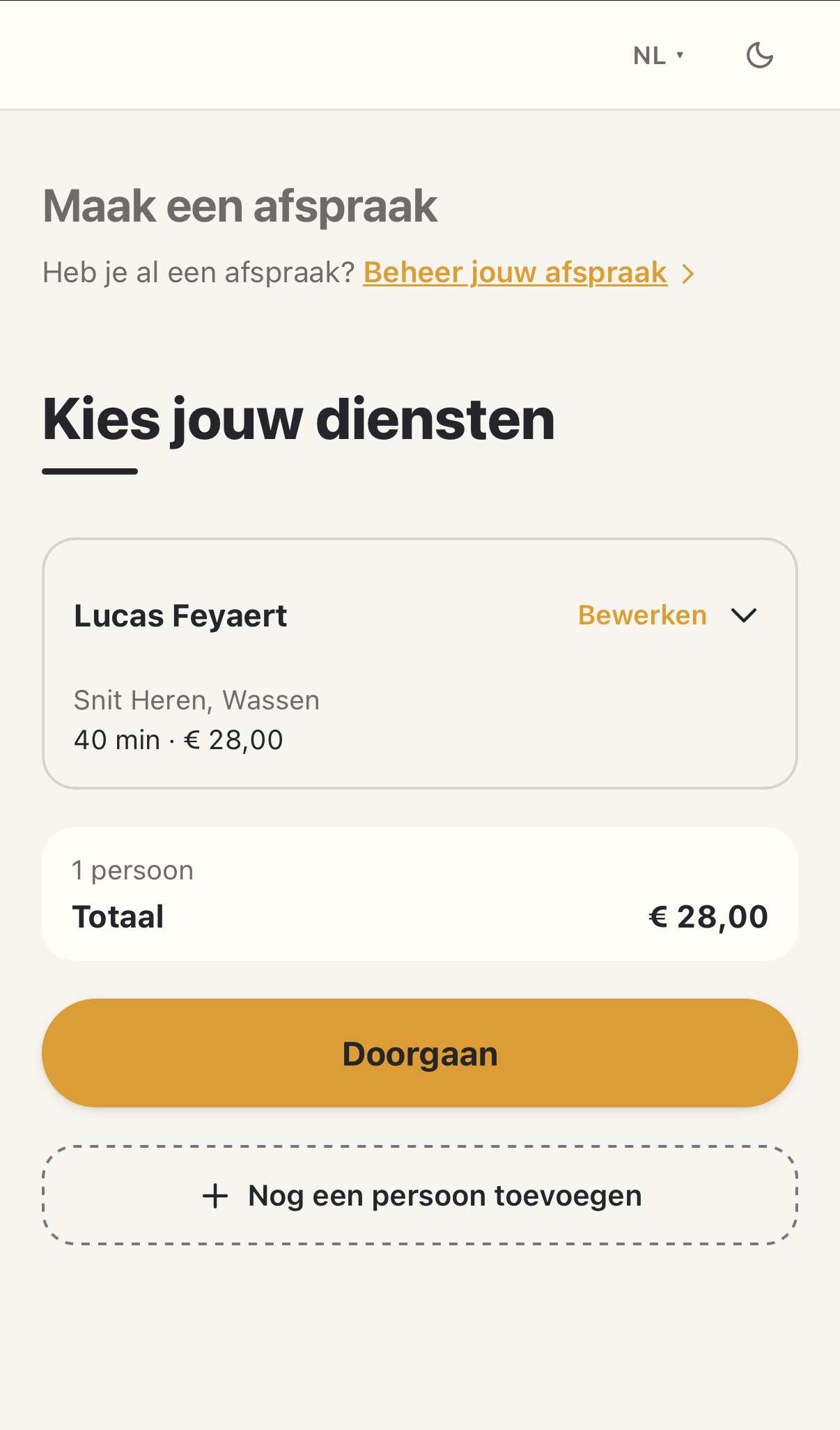 Choose a service